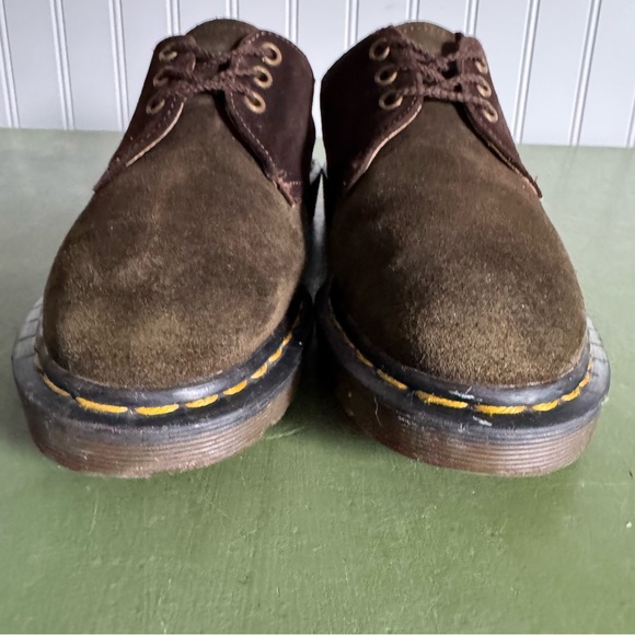 VTG England Two Tone Oxfords/Low Boots in Brown & Green Suede #1461-84 - Picture 3 of 10